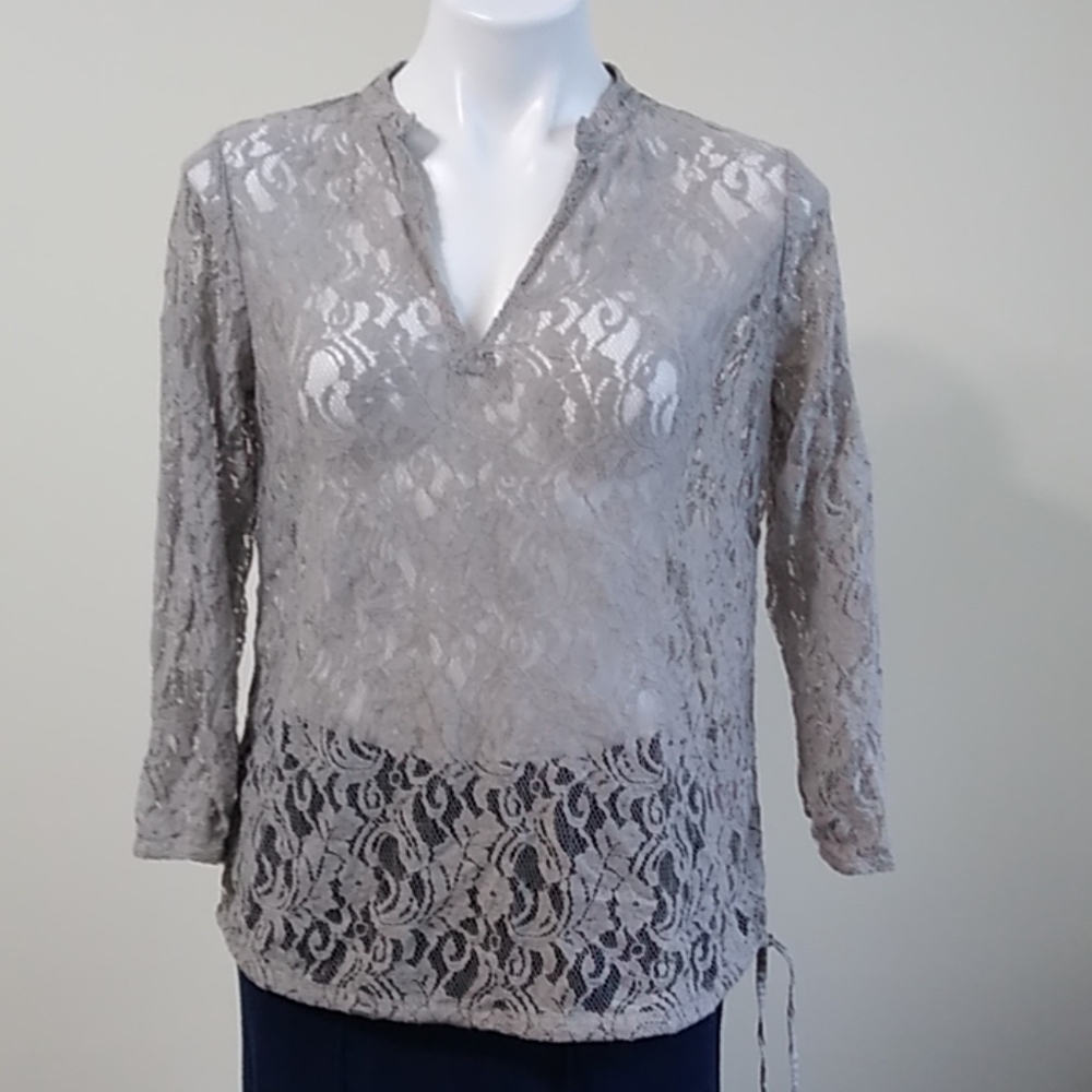Gray Calypso St. Barth Lace Coverup size XS